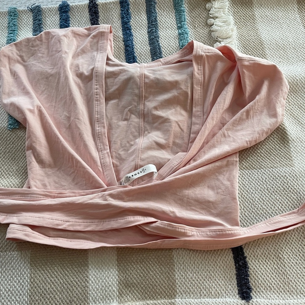 lululemon cross pink shirt